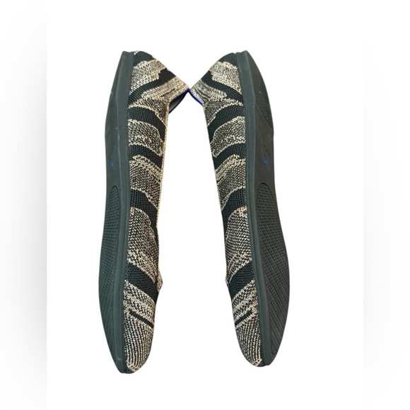 Rothy’s The Flat In Black and Gold Shimmery Marble Design Size 11.5 - Picture 7 of 9